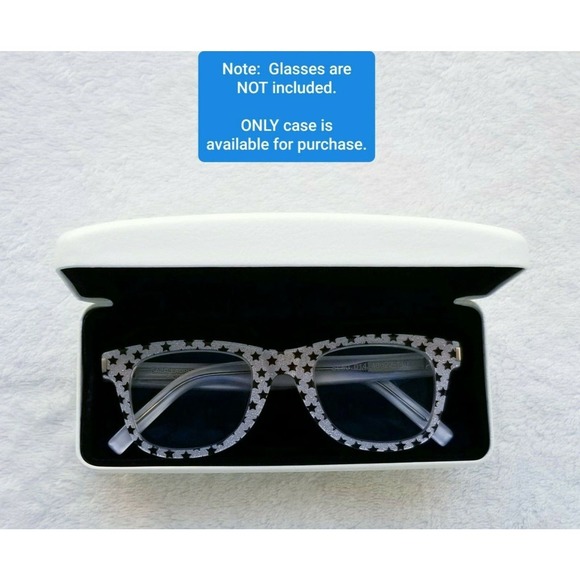 VERSACE LOGO TEXTURED LEATHER DESIGNER FASHION EYEGLASS CLAMSHELL HARD CASE - Picture 4 of 6